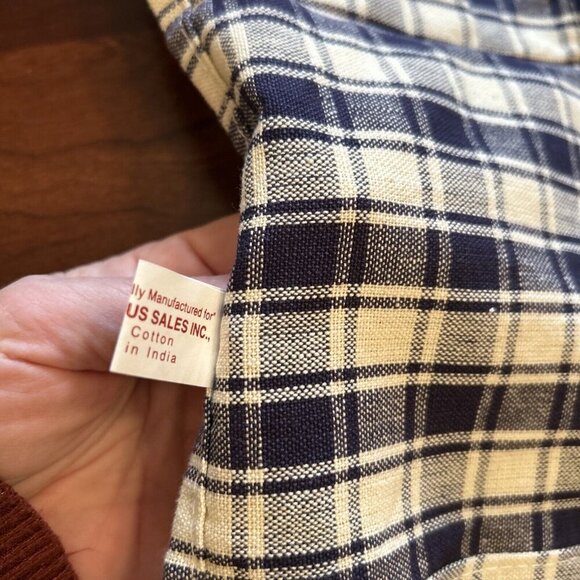 Vintage Angel Plaid Apron with‎ Pocket Kitchen Cooking Baking Hostess - Picture 7 of 11